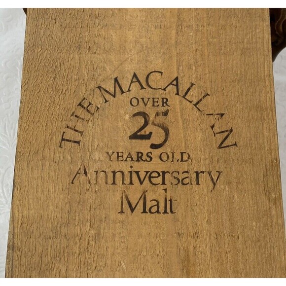 Macallan Over Anniversary Malt Wood Box NO BOTTLE - Picture 2 of 15
